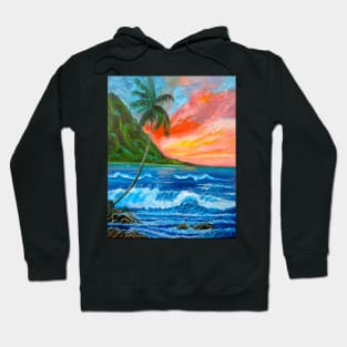 PALM TREE AND SUNSET Hoodie